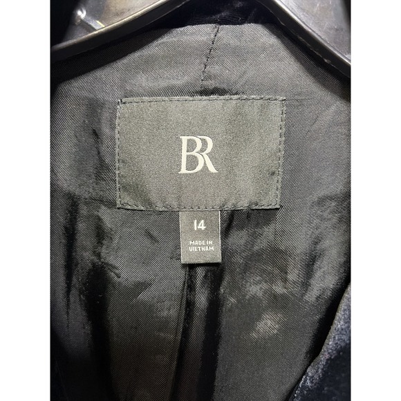 Banana Republic Alyse Relaxed Velvet Blazer Single Button Womens Size 14 - Picture 3 of 4